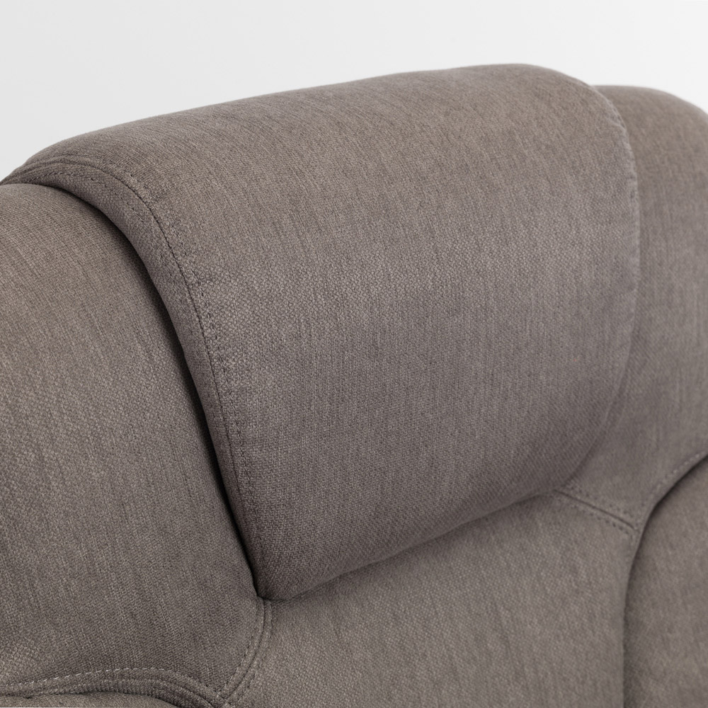 Julian Bowen Malmo Grey Swivel Recliner Chair and Footstool Image 4