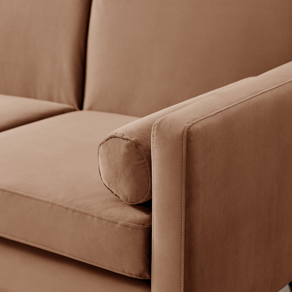 Furniturebox Hector Double Sleeper Cinnamon Sofa Bed Image 2