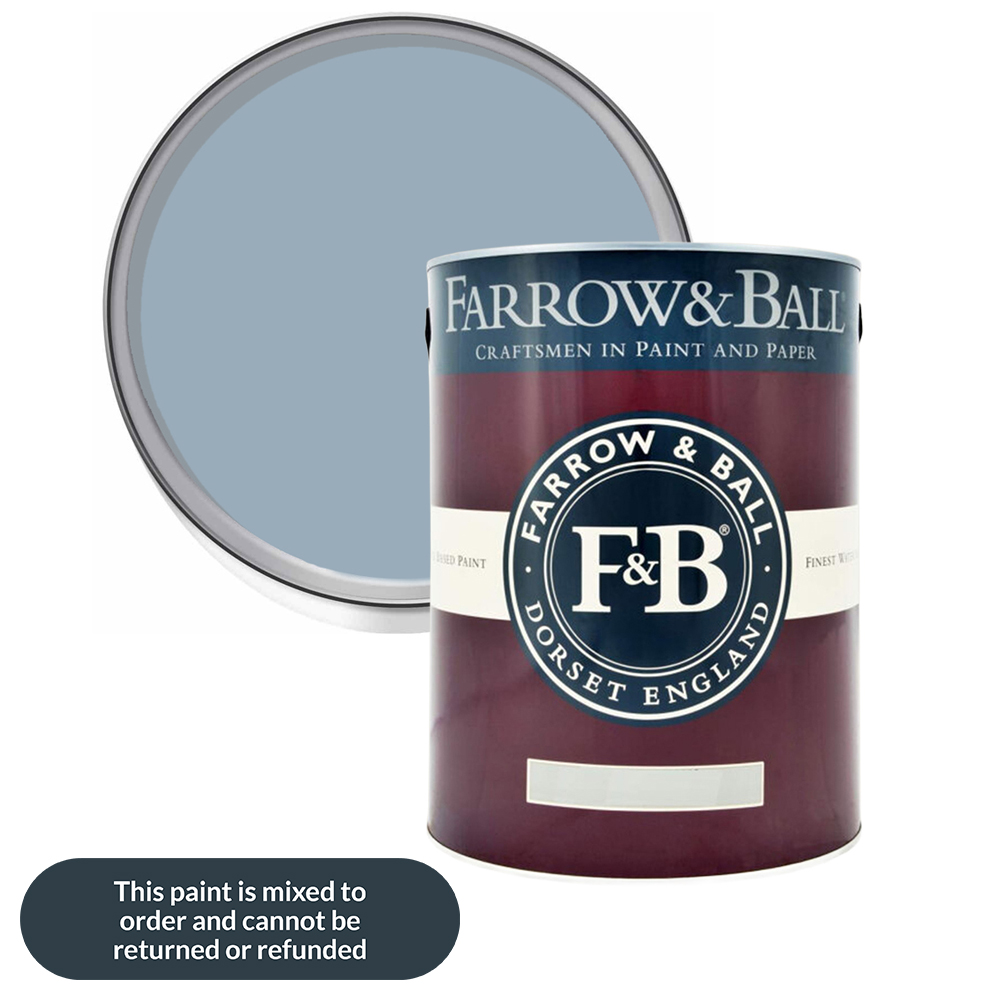 Farrow & Ball Interior Wood and Metal 307 Kittiwake Flat Eggshell Paint 5L Image 1