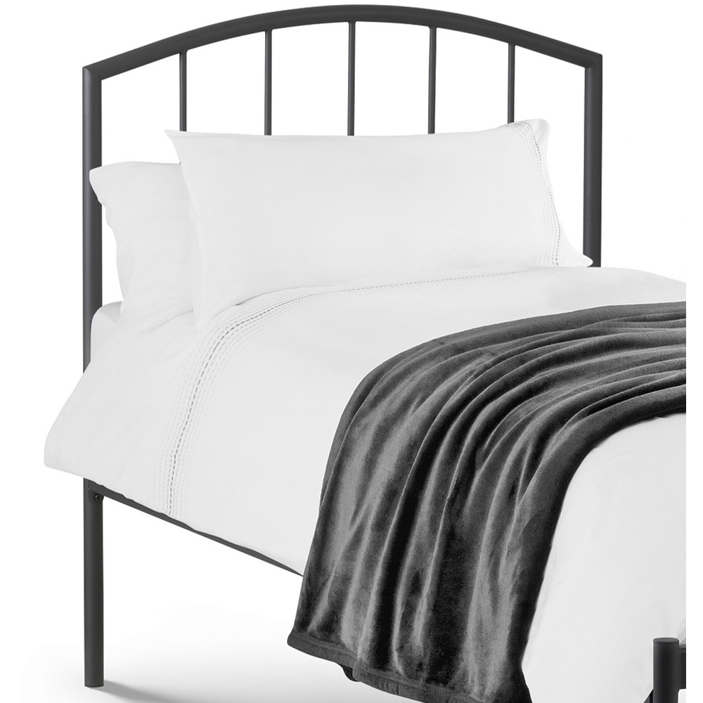 Julian Bowen Onyx Single Anthracite Metal Bed Frame Image 4