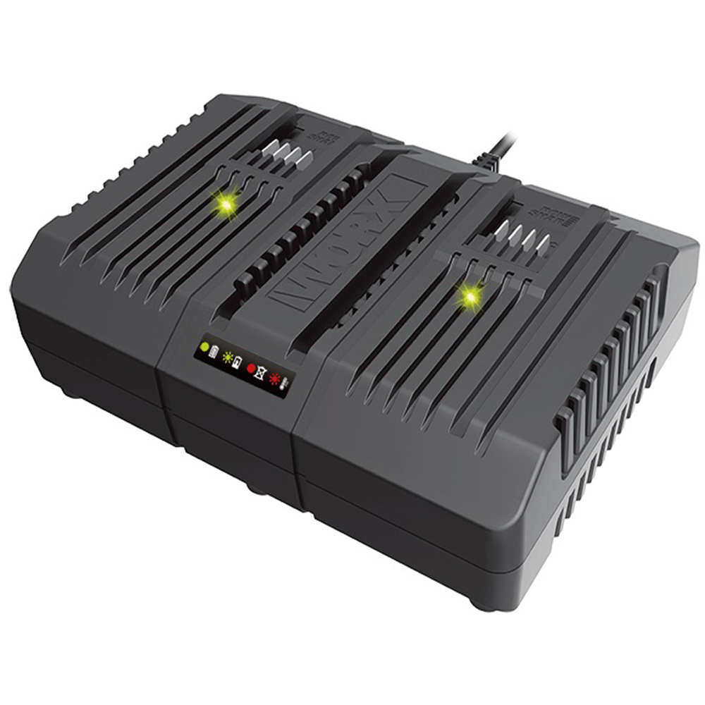 Worx WA3883 20V Dual Port Fast Battery Charger Image 3