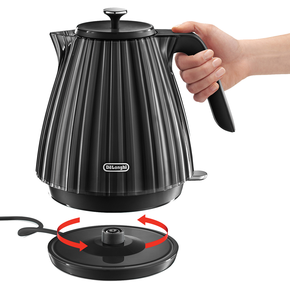 De'Longhi Ballerina DL3001 Black 1.7L Kettle Image 4