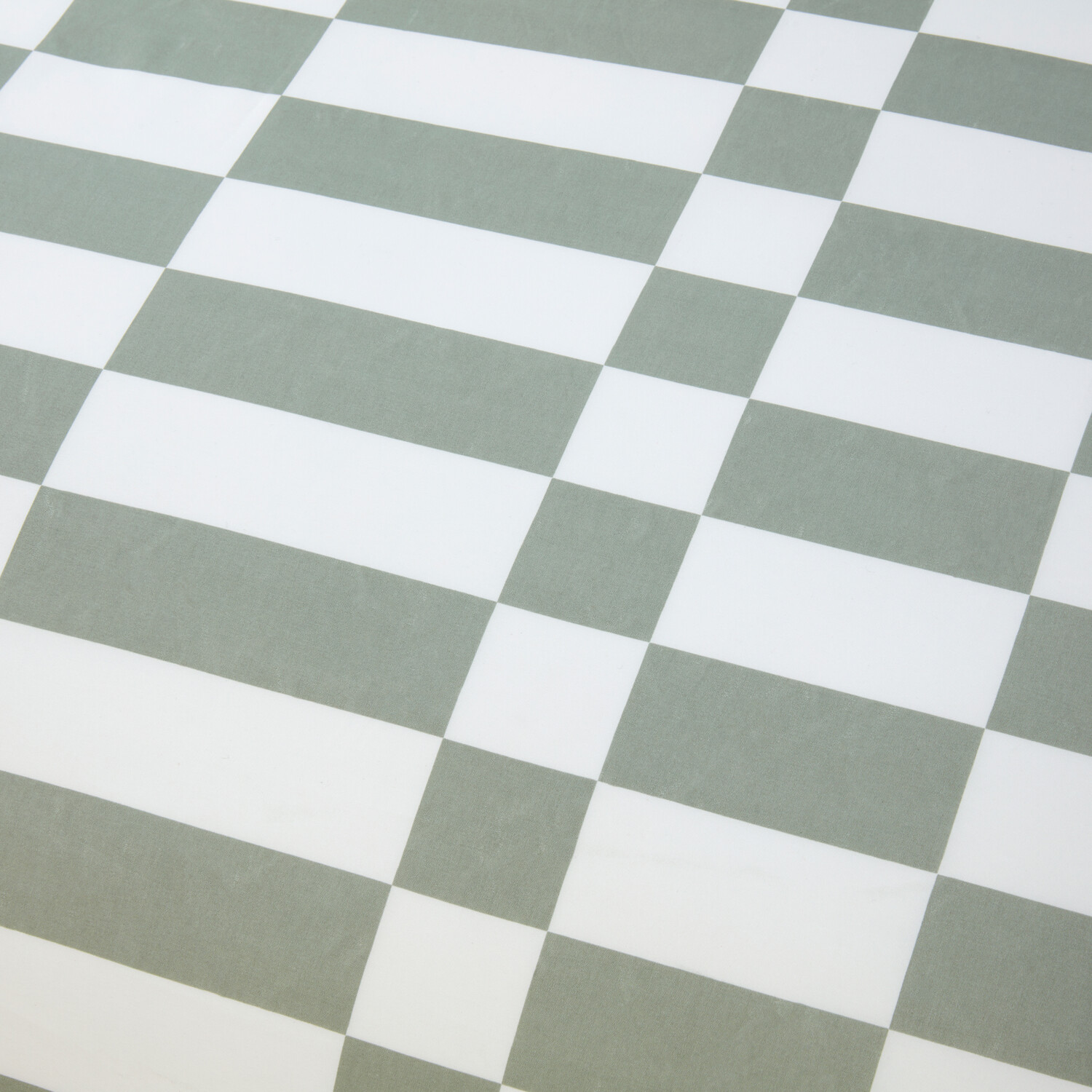 Berlin Check Duvet Set Sage King Image 3