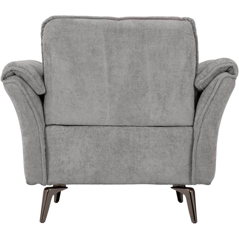 Seconique Amalfi Single Seater Grey Fabric Chair Image 5