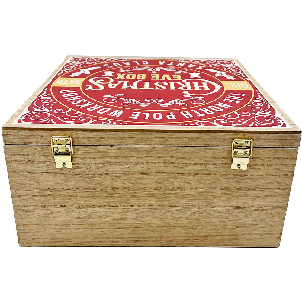 North Pole Workshop Christmas Eve Box - Red and Natural Image 3