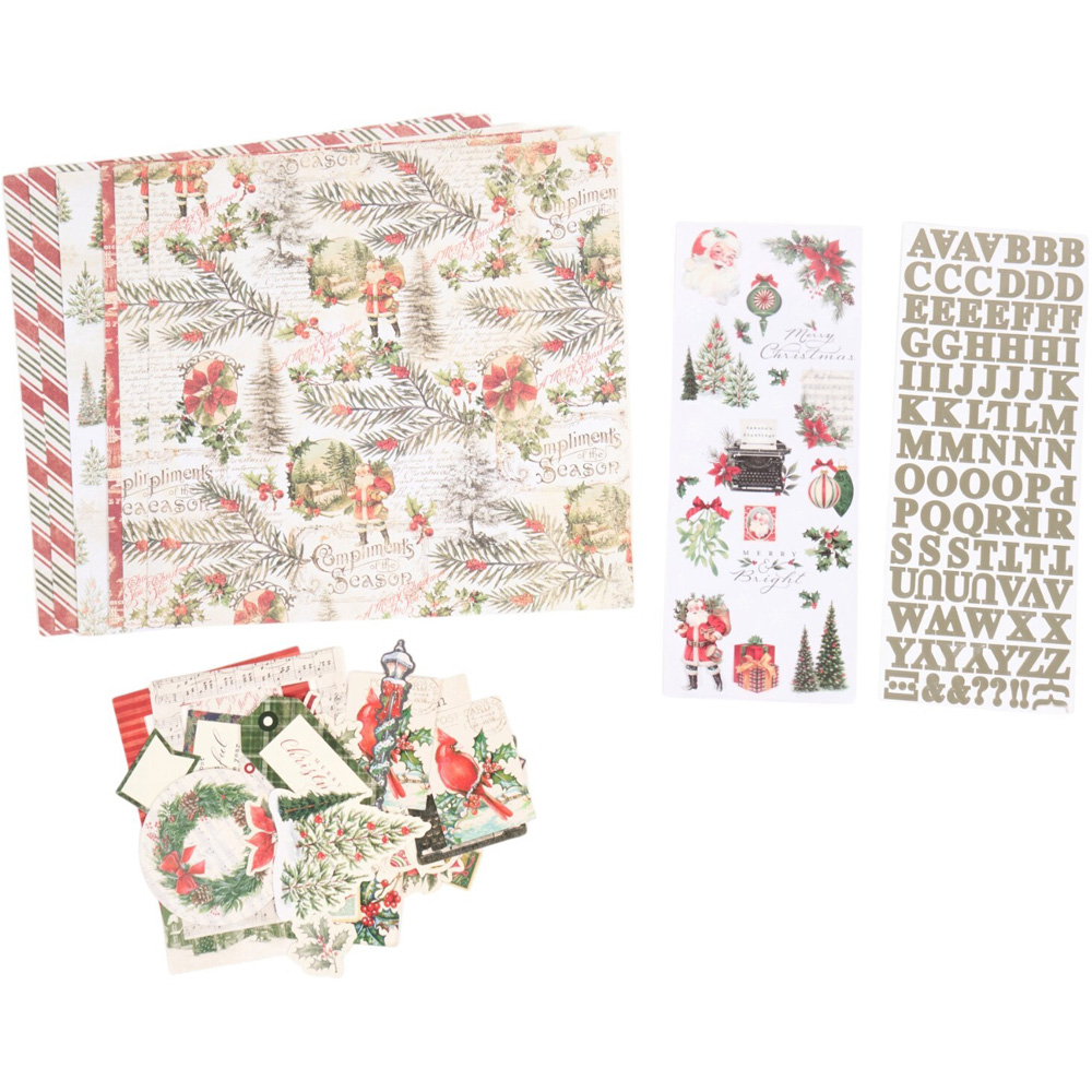 Christmas Vintage Scrapbook Kit Image 3