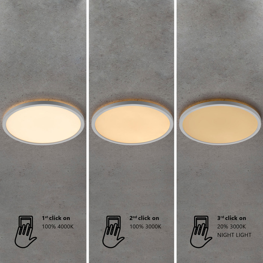 Nordlux Oja 42 Chrome Ceiling Light Image 7
