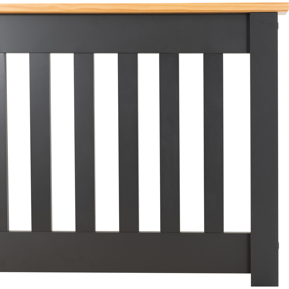 Seconique Monaco Double Grey and Oak Effect Low End Bed Image 5