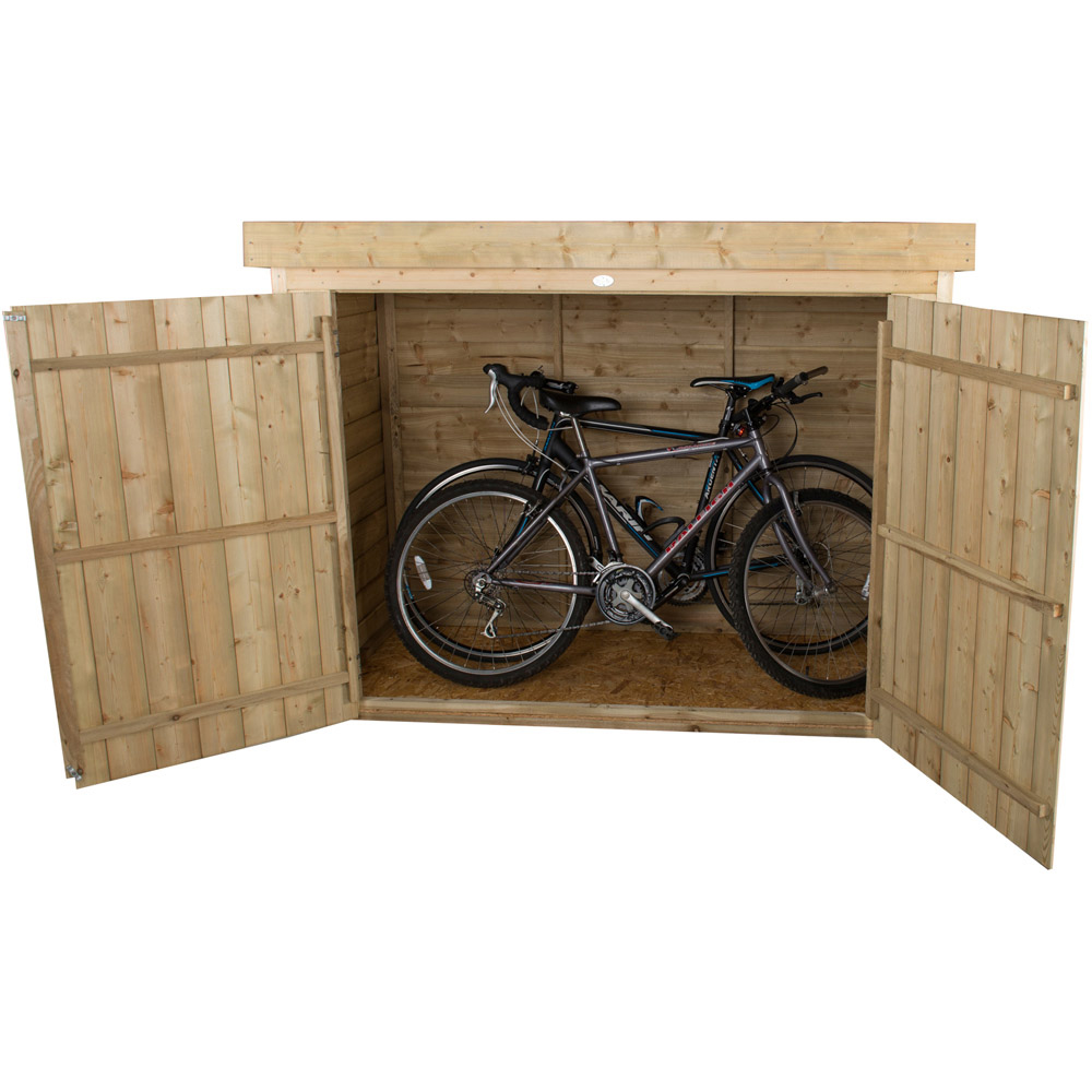 Forest Garden 2.4 x 6ft Pressure Treated Pent Outdoor Storage Image 7