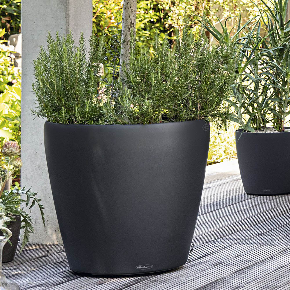 Lechuza Classico Colour 60 Slate Poly-Resin Self-Watering Planter 56cm Image 2