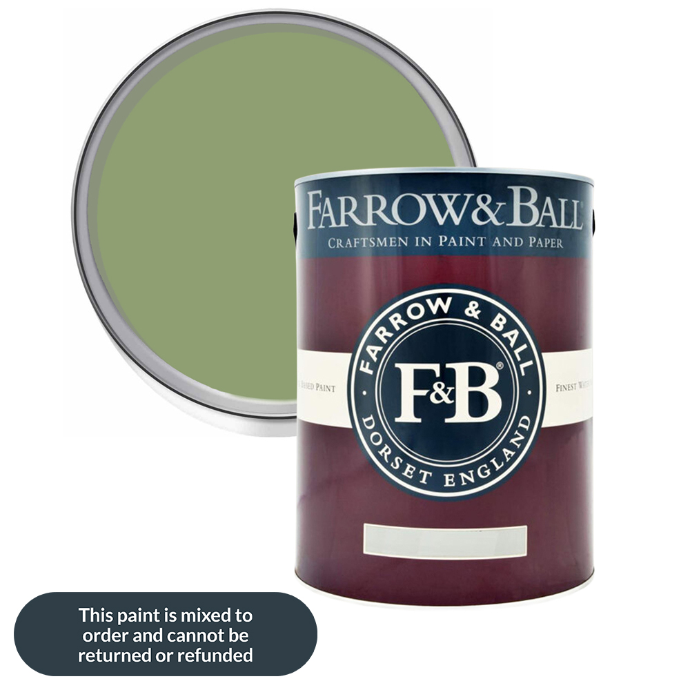 Farrow & Ball Interior Wood and Metal 287 Yeabridge Green Flat Eggshell Paint 5L Image 1