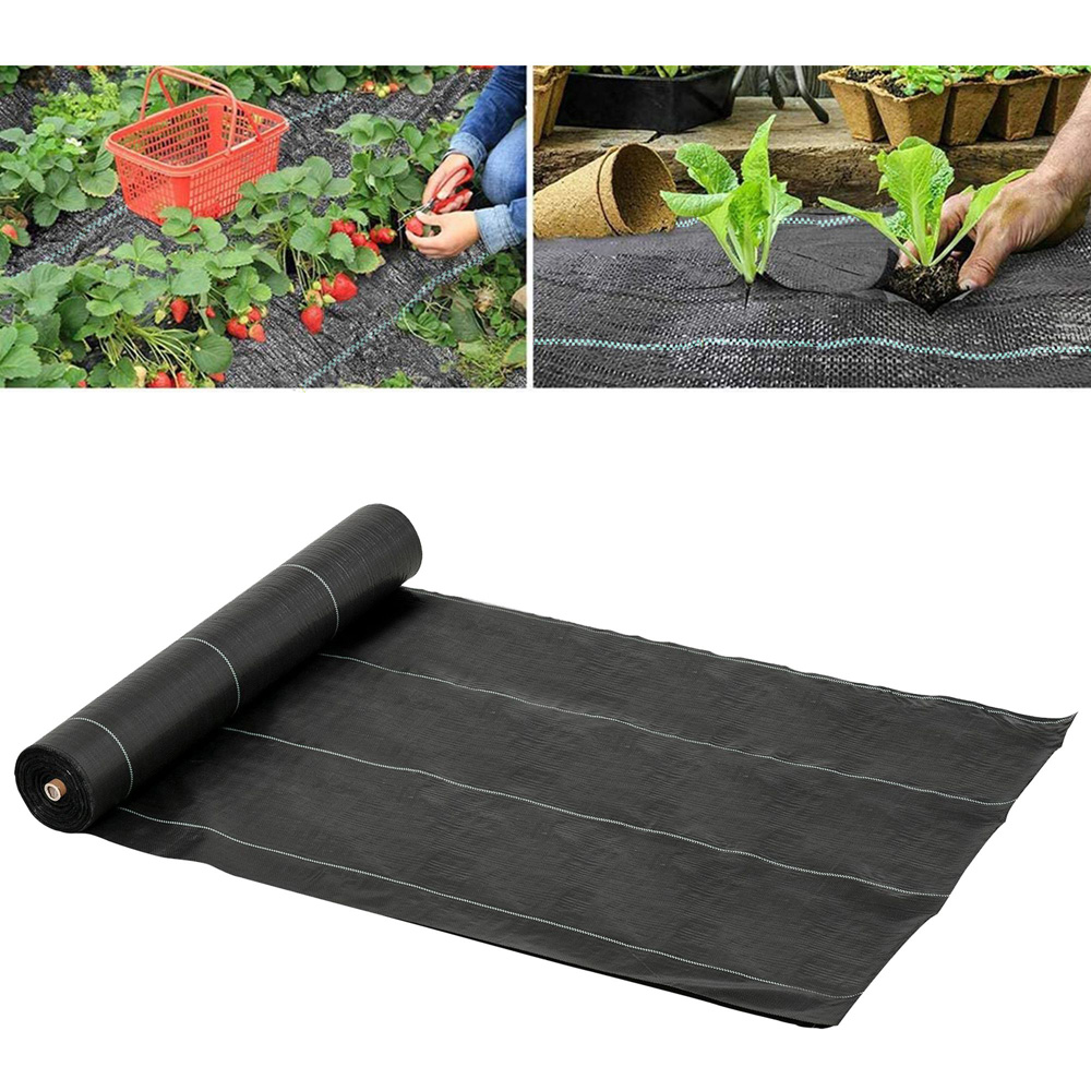 Outsunny Garden Fabric Weed Barrier Gardening Mat 2 x 50m Image 2