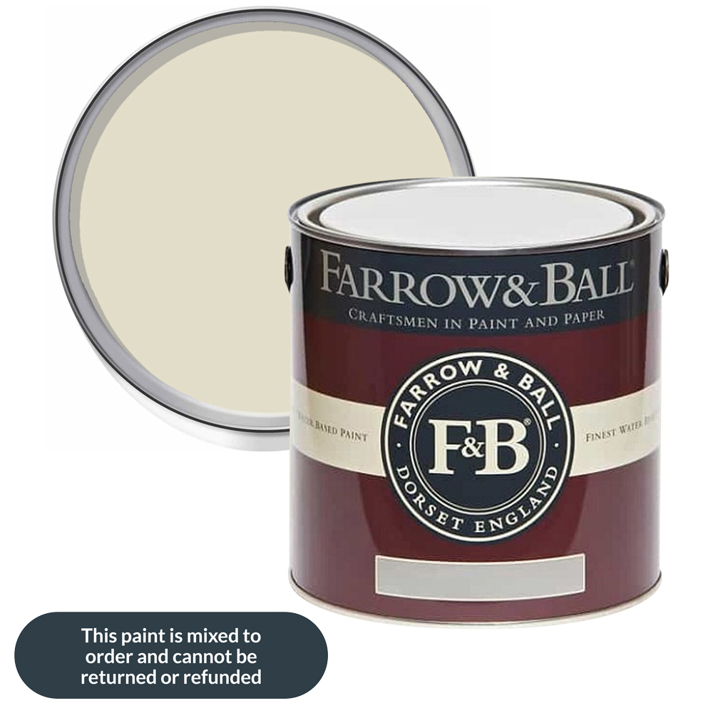 Farrow & Ball Lime White Exterior Eggshell Paint 2.5L Image 1