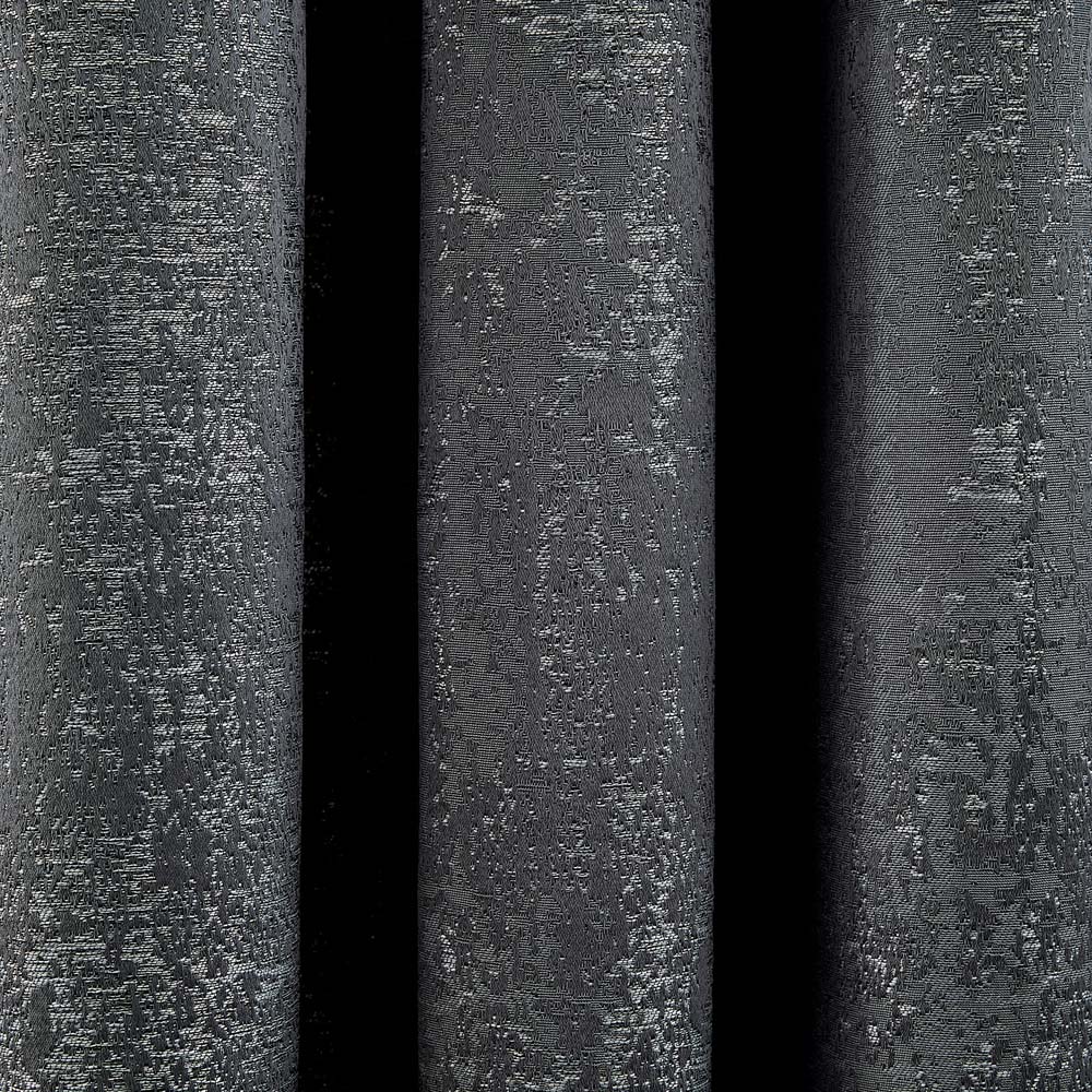 Helena Springfield Roma Lined Gunmetal Eyelet Curtains 168 x 228cm Image 3