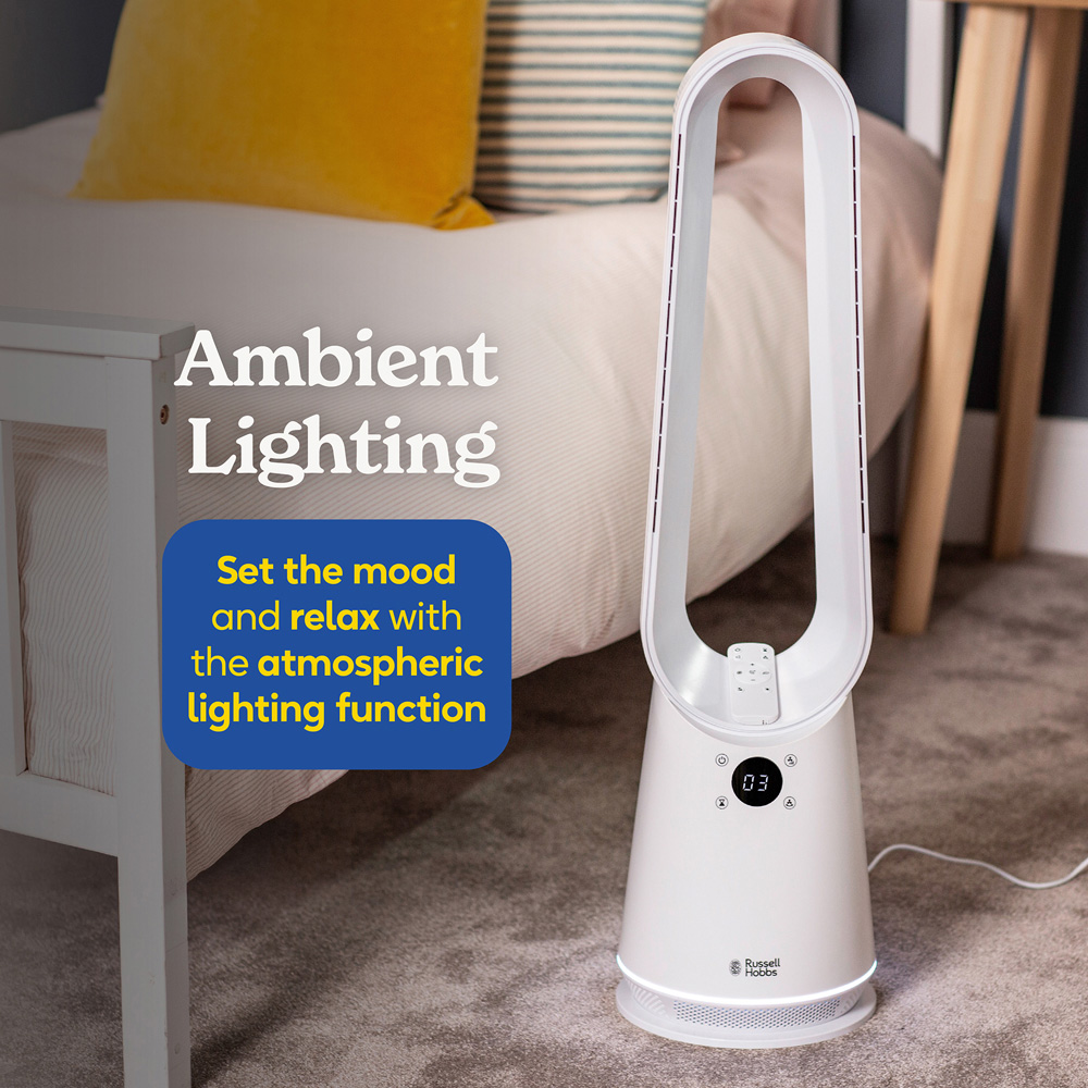 Russell Hobbs White Bladeless Cooling Fan with Remote Image 7