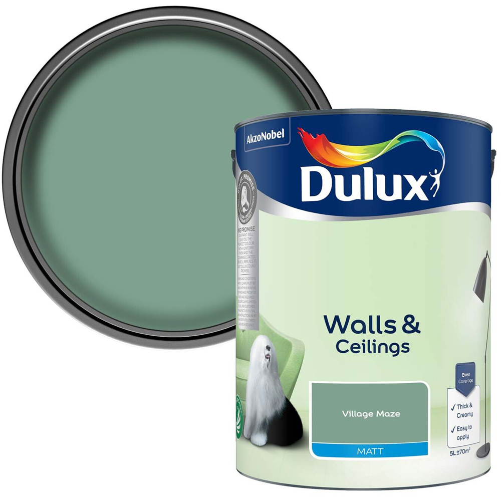 Dulux Walls and Ceilings Matt Emulsion Paint - Village Maze Image 1