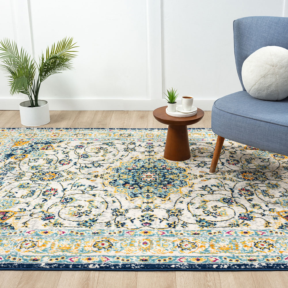 Desire Rugs San Marino Multicolour Medallion Floral Rug 200 x 290cm Image 5