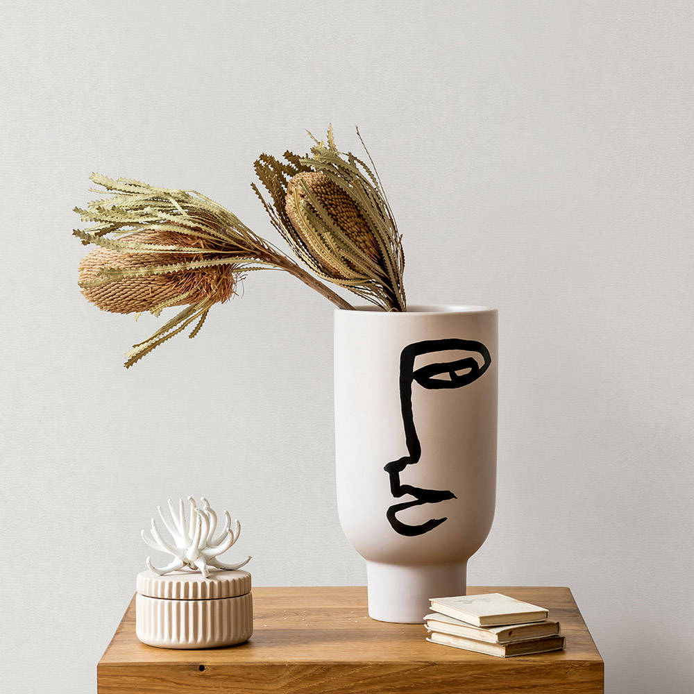 Erismann Dash Plain White Vinyl Wallpaper Image 4