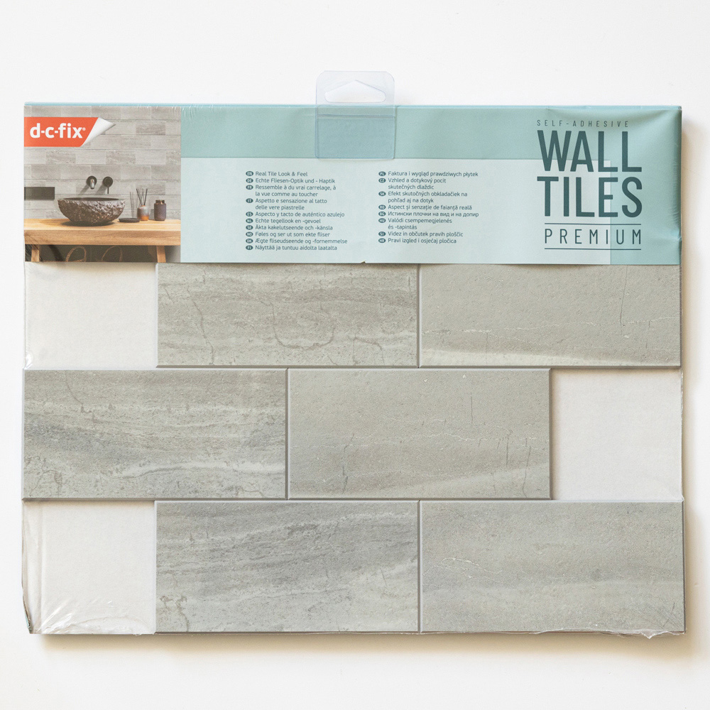 d-c-fix Concrete Tile Self Adhesive Premium Wall Tile 305 x 305mm 5 Pack Image 5