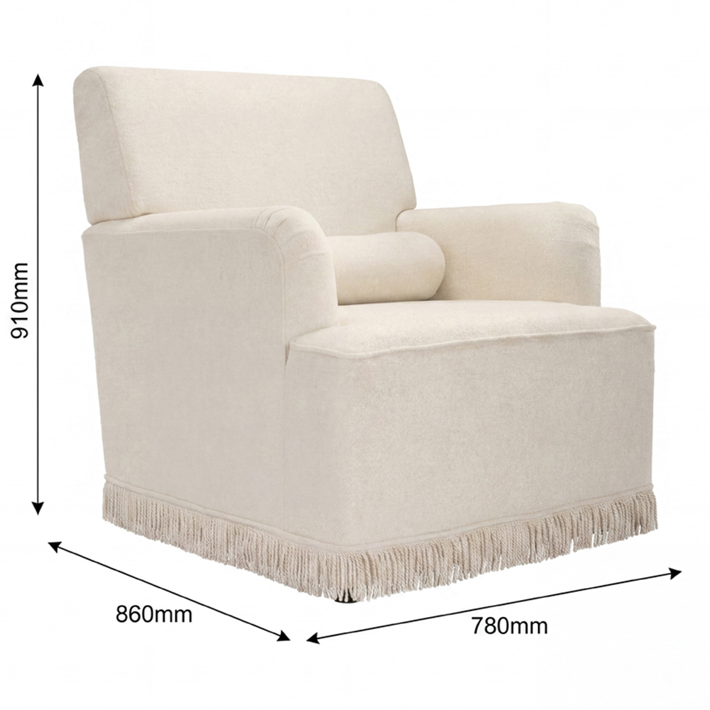 LPD Home Josephine Crema Armchair Image 7