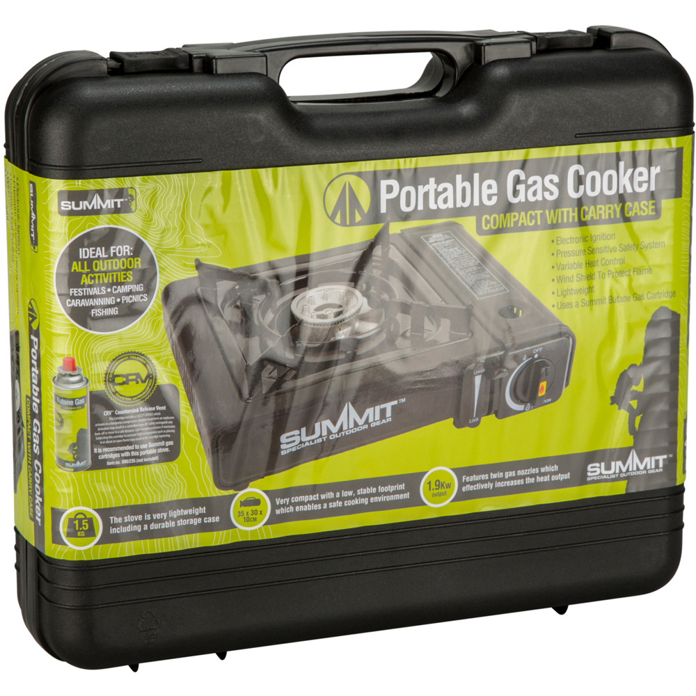 Summit Portable Gas Stove Black Image 2