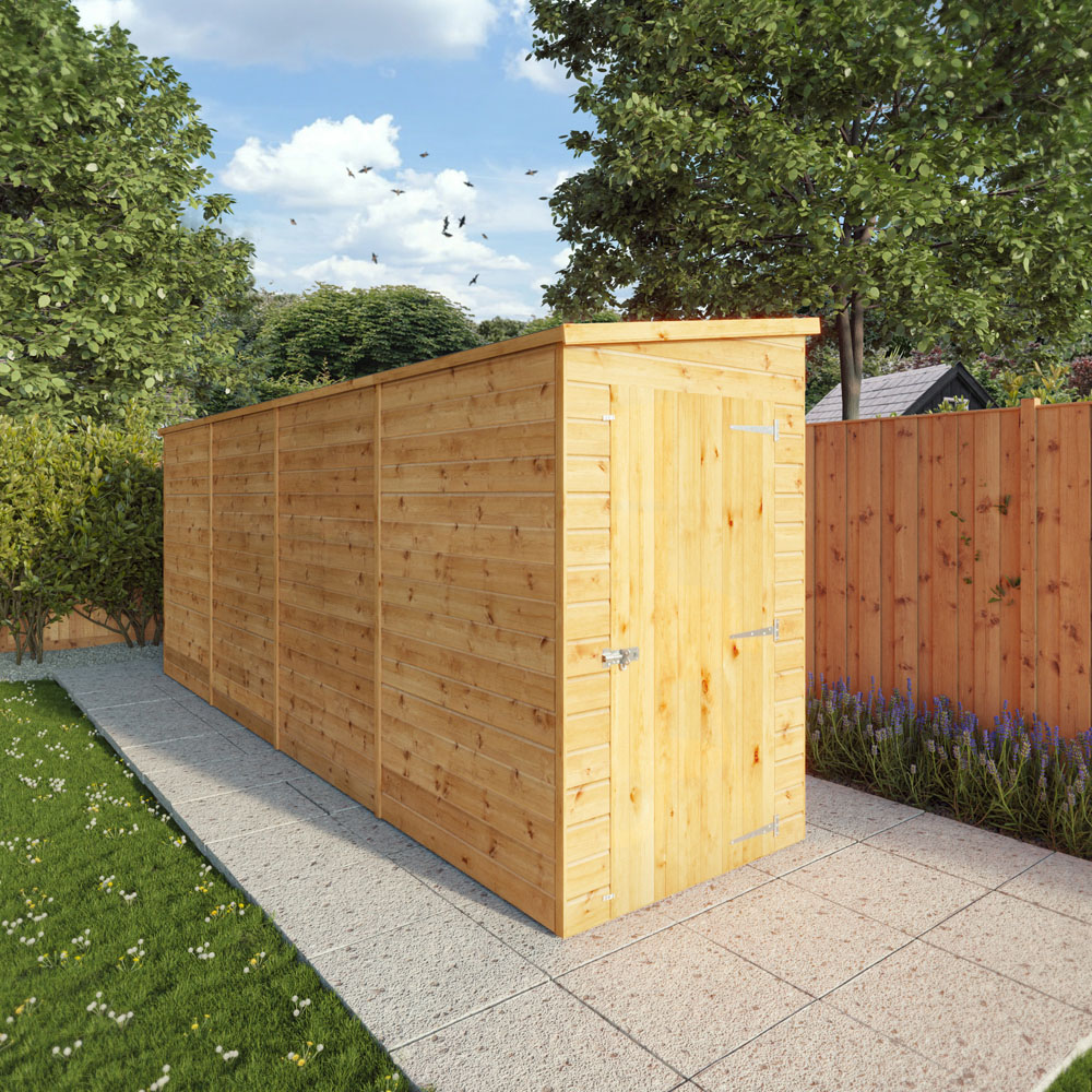 Mercia 16 x 4ft Shiplap Pent Shed Image 2