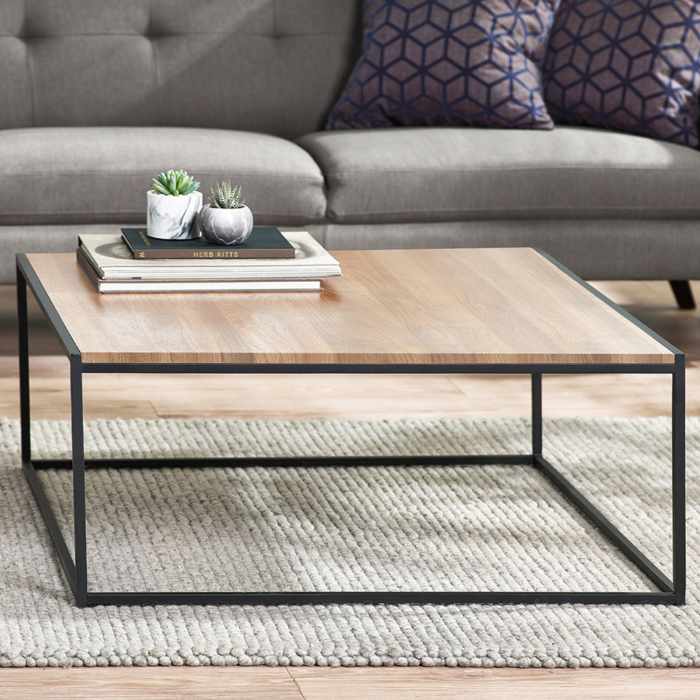 Julian Bowen Tribeca Sonoma Oak Square Coffee Table | Homebase