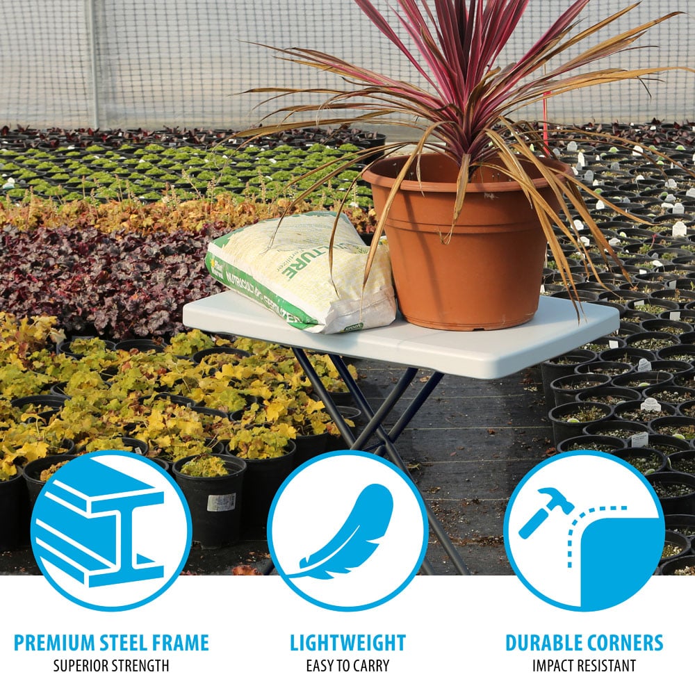 Lifetime Products Foldable Personal Table White Image 7