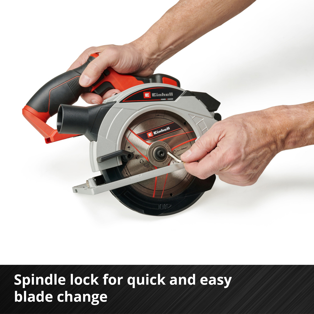 Einhell Power X-Change TE-CS 18/165-1 Li-Solo Cordless Circular Saw 165mm Image 7