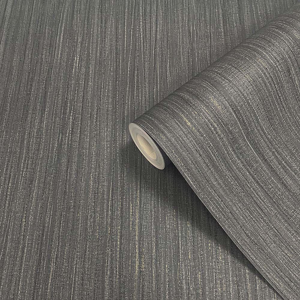 Muriva Alethia Texture Black Wallpaper Image 2