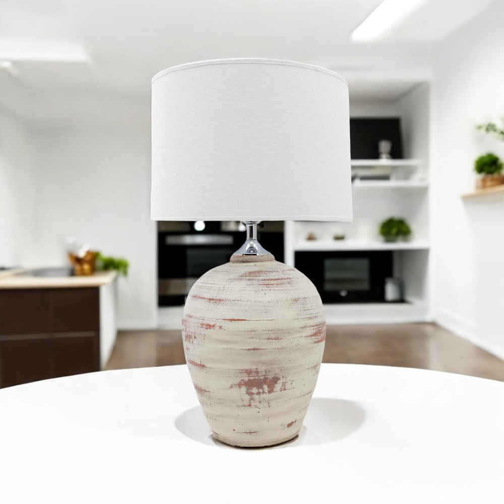 Acacia Home Fabric Shade Table Lamp 61 x 27 x 27cm Image 2