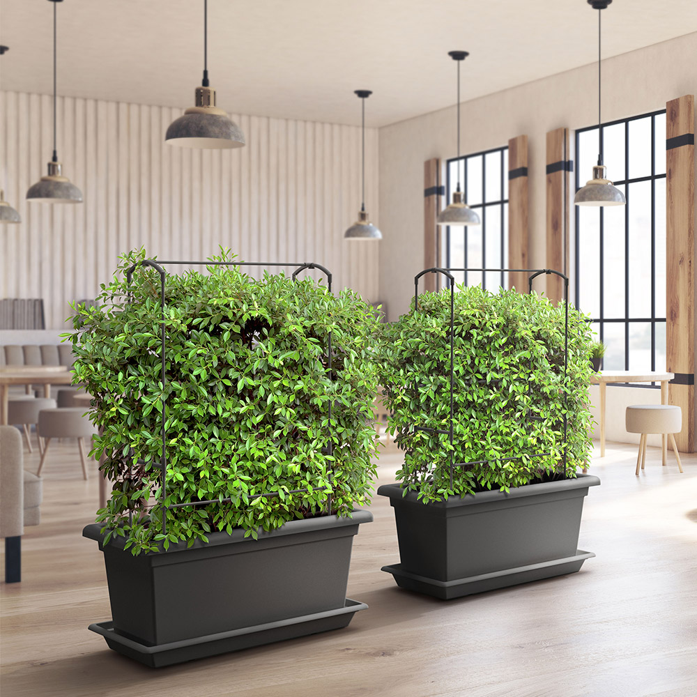 Gardenico Magnus Anthracite Planter Self Irrigating Mobile Kit 800mm Image 2