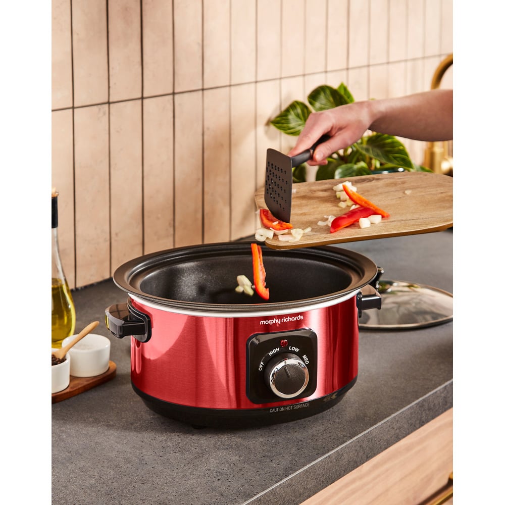 Morphy Richards Accents 460026 Red Sear and Stew 3.5L Slow Cooker 163W Image 8