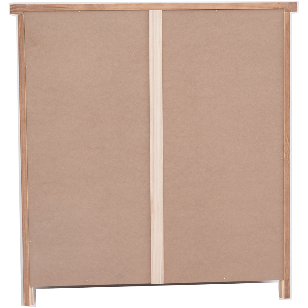 Tirolo 4 Drawer Light Brown Chest of Drawers with Brass Drop Handles Image 5