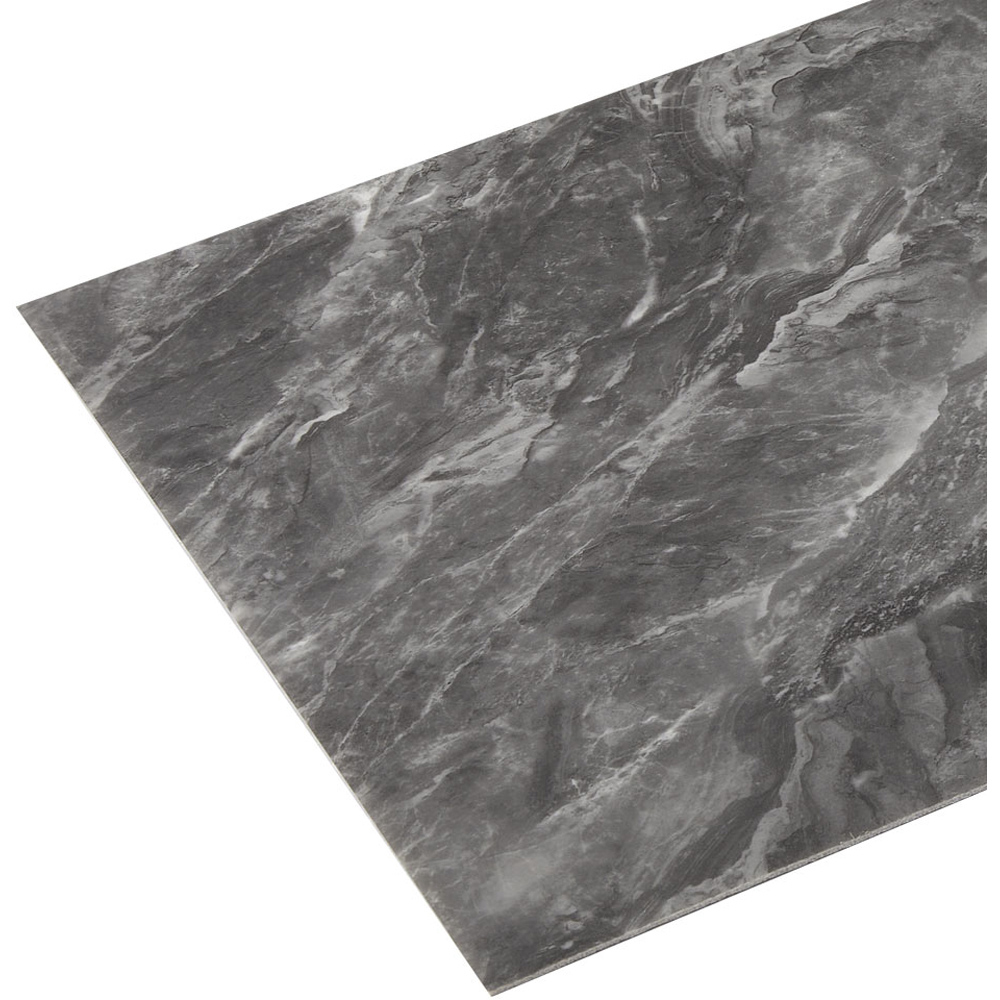 Living and Home Marble Patterned Dark Grey PVC Self Adhesive Wall Sticker 10 Pack Image 5