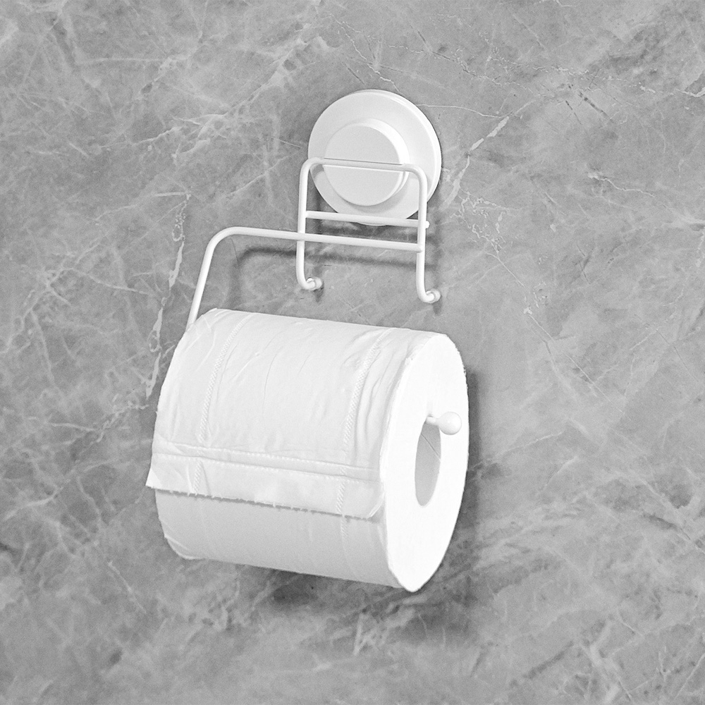 Torino Toilet Roll Holder White Image 3