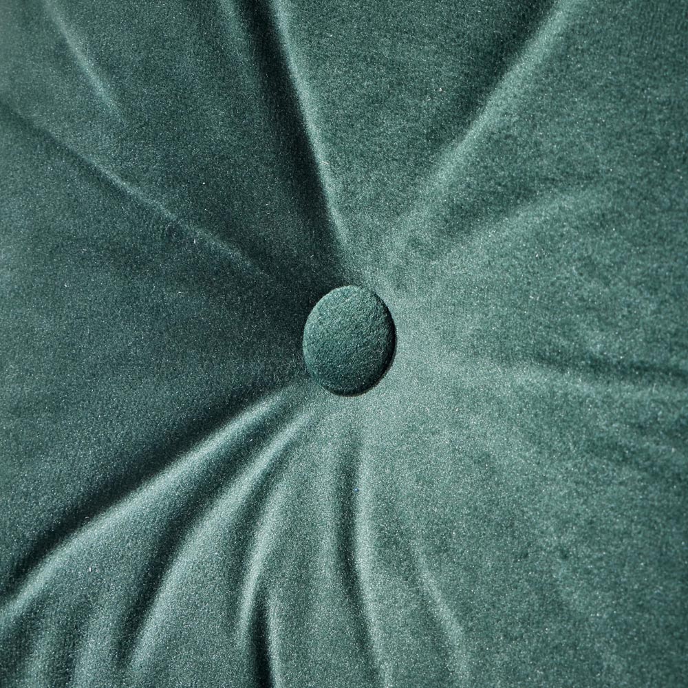 Home Source Morella 2 Seater Green Velvet Folding Sofa Bed with Pillow Image 4