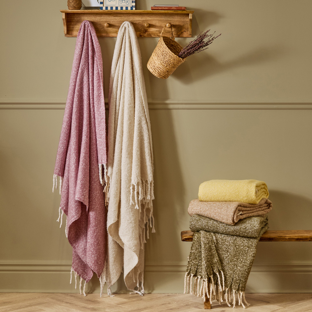 Wylder Isla Cream Nature Woven Tasselled Throw 130 x 180cm Image 5