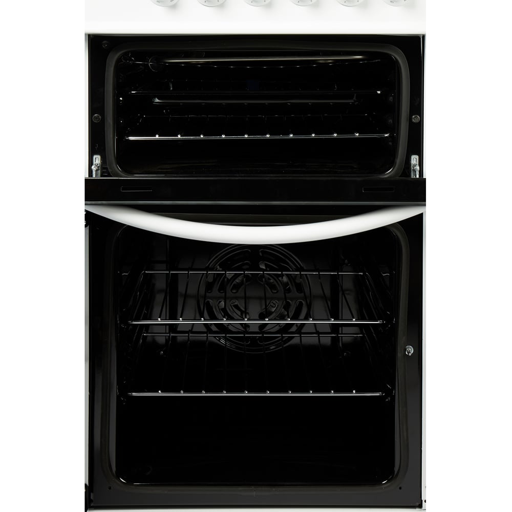 Haden HE50DOMW White Ceramic 23 and 51L Double Oven Electric Cooker 50cm Image 5