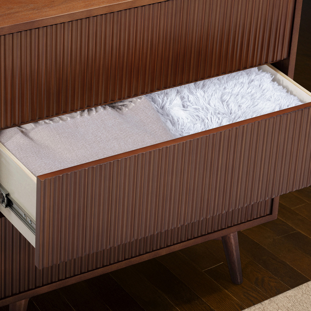 Teamson Home Tremolo 3 Drawer Walnut Dresser Image 5
