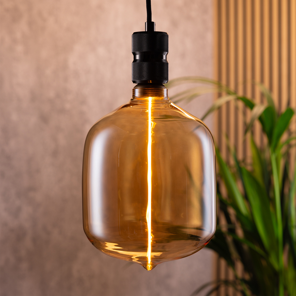 TCP Amber E27 Warm White Glow Vertical Decorative Bulb Image 2