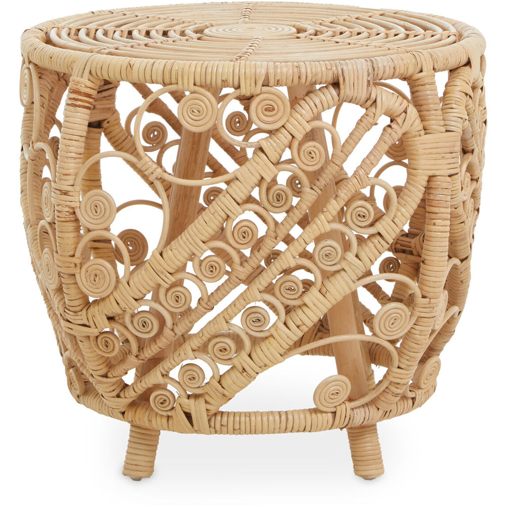 Premier Housewares Mataram Large Natural Rattan Table Image 4