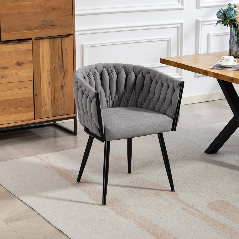 Artemis Home Aneta Set of 2 Grey Dining Chairs Image 7