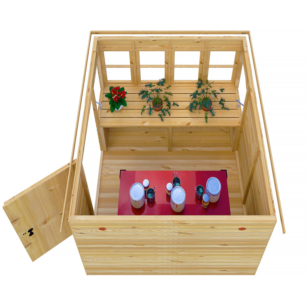 Shire 6 x 6ft Shiplap Style B Sun Pent Shed Image 5