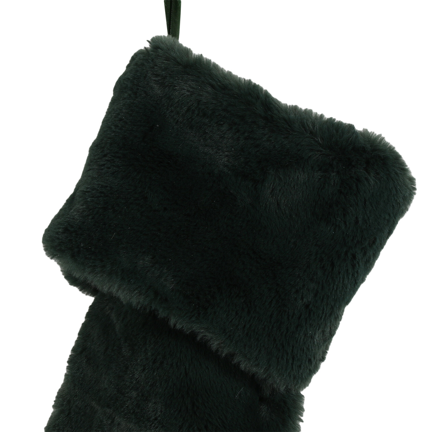 Green Faux Fur Stocking Image 4