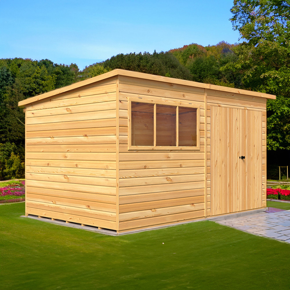 Shire 12 x 8ft Ranger Pent Shed Image 2