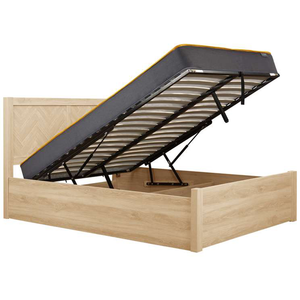 Birlea Herringford King Size Oak Ottoman Bed Image 5