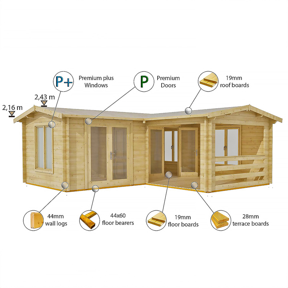 Shire Suzy 18 x 18ft Log Cabin Image 4