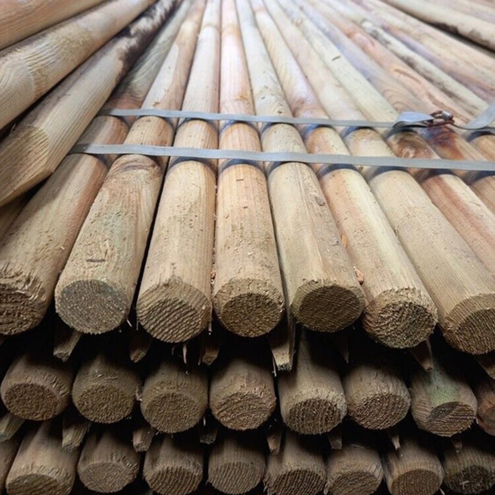 Inspirational Gifting Round Wooden Fence Post 1.8m x 40mm 25 Pack Image 5