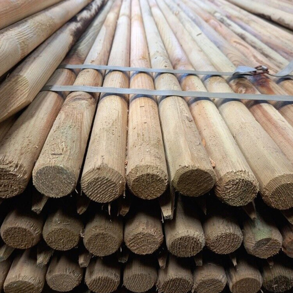 Inspirational Gifting Round Wooden Fence Post 1.5m x 50mm 25 Pack Image 5